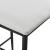 Set 2 bucati Scaune de Bar Lidkoping Deluxe, 96x43x47cm, Metal / PU Imitatie Piele, Culoare Alb/Negru