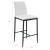 Set 2 bucati Scaune de Bar Lidkoping Deluxe, 96x43x47cm, Metal / PU Imitatie Piele, Culoare Alb/Negru
