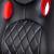 Scaun gamer cu cotieră - negru / roșu - 71 x 53 cm / 53 x 47 cm Best CarHome