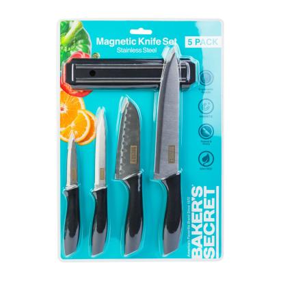 Set 5 piese  cuțite + consolă magnetică de bucătărie Baker's Secret Best CarHome