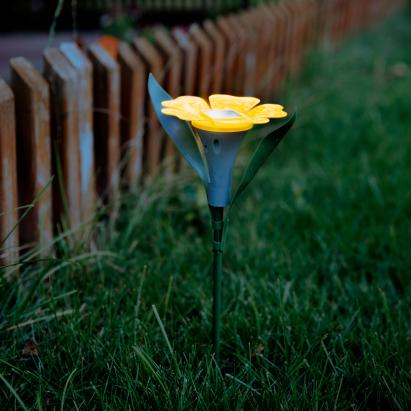 Lampă solară formă floare - 3 culori - 30 x 10 cm - LED alb Best CarHome