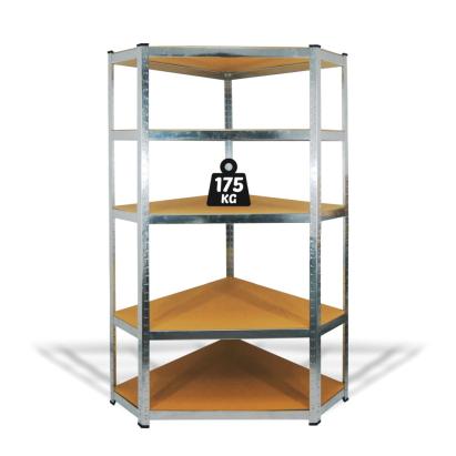 Raft Salgo pe colț - 5 niveluri - metal - max. 175 kg - 180 x 90 x 30 cm Best CarHome