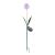 Floare solară - Hortensia - 2 tipuri - 25 LED alb cald - 13 x 7 x 65 cm Best CarHome
