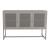 Comoda cu 3 usi Sund 120x40x80cm otel gri [en.casa] HausGarden Leisure