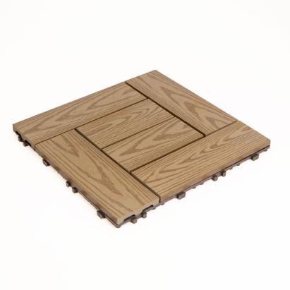 Plăci paviment 6 lamele - 30 x 30 cm - maro deschis, model lemn - 11 buc/pachet Best CarHome