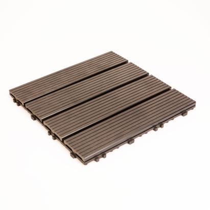 Plăci paviment 4 lamele - 30 x 30 cm - negru - 11 buc/pachet Best CarHome