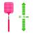 Paletă de muște - telescopică - plastic - 25 - 72 cm - 4 culori Best CarHome