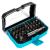 Set biti Detoolz, 32 de piese, cu prelungitor magnetic, material Cr-V FarmGarden AgroTrade