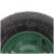 Roata roaba Micul Fermier 4.00-8, diametru ax 14mm, janta verde FarmGarden AgroTrade