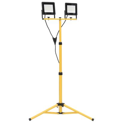 Proiector cu LED și trepied, 2x50 W, alb rece GartenMobel Dekor