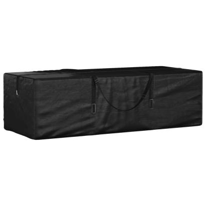 Geantă depozitare perne grădină, negru 135x40x55 cm polietilenă GartenMobel Dekor