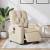 Fotoliu electric de masaj rabatabil, crem, textil GartenMobel Dekor