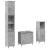 Set mobilier de baie, 3 piese, gri beton, lemn compozit GartenMobel Dekor