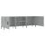 Comodă TV, gri beton, 150x30x50 cm, lemn compozit GartenMobel Dekor