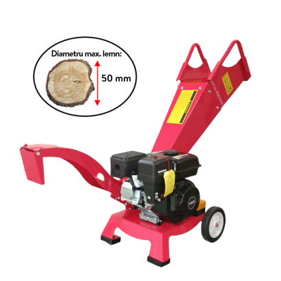 Tocator pentru crengi si vita de vie Micul Fermier, Ø50mm, motor benzina 7CP pentru rumegus FarmGarden AgroTrade