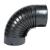 Cot pentru soba pe lemne, 90˚, 120mm, Gri mat FarmGarden AgroTrade