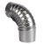 Cot pentru soba pe lemne 90˚ ø120mm 0.4mm, Zincat FarmGarden AgroTrade