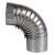 Cot pentru soba pe lemne 90˚ ø120mm 0.4mm, Zincat FarmGarden AgroTrade