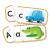 Set 26 de puzzle-uri Alfabet (3 piese) PlayLearn Toys