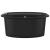 Chiuvetă de bucătărie din granit cu o cuvă, negru, oval  GartenMobel Dekor