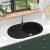 Chiuvetă de bucătărie din granit cu o cuvă, negru, oval  GartenMobel Dekor