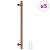 Mânere de dulap, 5 buc., bronz, 480 mm, oțel inoxidabil GartenMobel Dekor