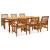 Set mobilier de grădină cu perne, 7 piese, lemn masiv acacia GartenMobel Dekor