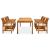 Set mobilier de grădină cu perne, 7 piese, lemn masiv acacia GartenMobel Dekor