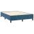 Pat box spring cu saltea, albastru închis, 140x200 cm, catifea GartenMobel Dekor