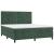 Pat box spring cu saltea, verde închis, 160x200 cm, catifea GartenMobel Dekor
