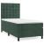 Pat box spring cu saltea, verde închis, 90x190 cm, catifea GartenMobel Dekor