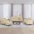 Set de canapele cu perne, 4 piese, crem, microfibră GartenMobel Dekor