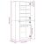 Pantofar, gri sonoma, 80x39x178 cm, lemn prelucrat GartenMobel Dekor