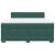 Pat box spring cu saltea, verde închis, 180x200 cm, catifea GartenMobel Dekor
