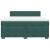 Pat box spring cu saltea, verde închis, 180x200 cm, catifea GartenMobel Dekor
