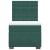 Pat box spring cu saltea, verde închis, 90x200 cm, catifea GartenMobel Dekor