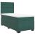 Pat box spring cu saltea, verde închis, 90x190 cm, catifea GartenMobel Dekor