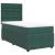 Pat box spring cu saltea, verde închis, 90x190 cm, catifea GartenMobel Dekor
