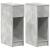 Noptiere cu sertar 2 buc gri beton 20x36x60 cm GartenMobel Dekor