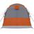 Cort de camping tunel 3 persoane, gri/portocaliu, impermeabil GartenMobel Dekor
