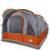 Cort de camping tunel 3 persoane, gri/portocaliu, impermeabil GartenMobel Dekor