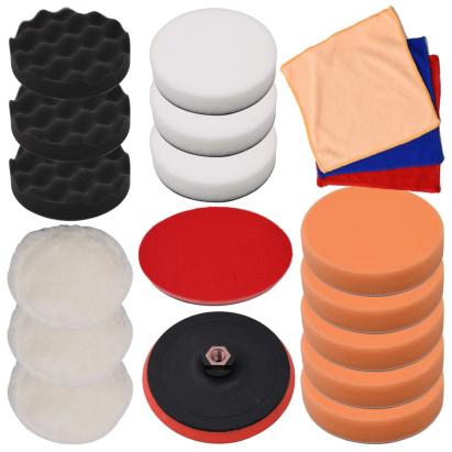 Set bureți de lustruire, 18 piese, 150 mm GartenMobel Dekor