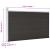 Set de panouri de gard, negru, 175x105 cm, WPC GartenMobel Dekor