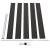 Set de panouri de gard, negru, 175x105 cm, WPC GartenMobel Dekor
