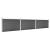 Set de panouri de gard, negru, 526 x 105 cm, WPC   GartenMobel Dekor