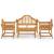 Set mobilier de grădină, 4 piese, lemn masiv de tec GartenMobel Dekor