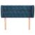 Tăblie pat cu aripioare albastru închis 93x23x78/88 cm textil GartenMobel Dekor