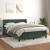 Pat box spring cu saltea, verde închis, 140x190 cm, catifea GartenMobel Dekor