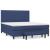 Pat continental cu saltea, albastru, 160x200cm, material textil GartenMobel Dekor