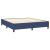 Pat continental cu saltea, albastru, 160x200cm, material textil GartenMobel Dekor